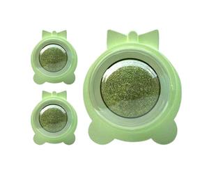 Cat Balls - 3 Pieces Colorful Sticky Balls, Safe Chew Treats, Interactive Face Scratching Toy, Bite & Licking Enrichment, Durable PP Material, Set Of C