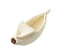 Cat Banana Bed Eye-Catching Yellow Sleep Nest, Cute Design, Portable