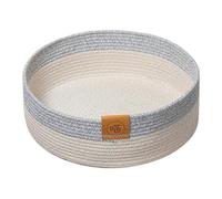 Cat Basket Bed - Cotton Rope Weave Durable Structure, warm Rest Comfort | Indoor Kitten Nest Breathable Soft Relaxing face Design, Living Room Bedroom Corner Daily Pet Napping, Creates Natural Nook