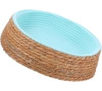 Cat Basket Bed, Nest with Cushion for Kitten Puppy Cat Dog Wicker Cat House with Washable Cushion Mats Pet Sleeping House