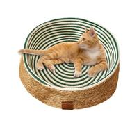 Cat Basket Bed - Rattan Cat Bed, Basket Cat Bed | Pet Furniture Woven Cat Bed, Cat Bed, Cat Bed, Wicker Dog Bed, Cat Scratching Board, Cosy Kitten Bed for Scratching Ka