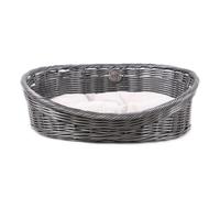 Cat basket with cushion D&D Home Rustic Rattan L