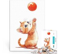 Cat Basketball Sports1000 Piece Jigsaw Puzzles for Adults Educational Game Challenge Toy Enhance love between couples 38x26cm