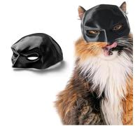 Cat bat mask, pet ear cap, Batman style costume accessories, Halloween role-playing(Black)