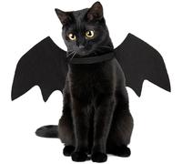 Cat Bat Wings,Halloween Bat Wings for Cat Bats Costume, Cute Cats Bats Wing Costume,Adjustable Cats Wing for Halloween Party Decoration,Pet Halloweens Costumes,Black S