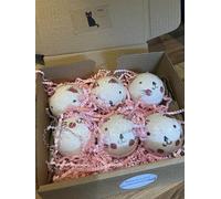 cat Bath Bomb Sensitive Skin (One cat in Shrink wrap) Handmade and Painted in UK