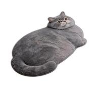 Cat Bath Mat | Washable and Quick Dry Carpet - Cute Cat Rug for Bathroom Accessories | for Indoor Outdoors Front Door Entrance Shower Kitchen Bedroom Living Room Farm