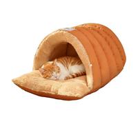 Cat Bed - 23.6 Inch Semi-Enclosed Windproof Pet Cave Sack | Comfortable Kitten Sleeping Nest, Indoor Outdoor Travel House for Small Doggy Living Room Bedroom Floor Kennels