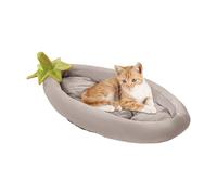Cat Bed - 28 x 18 Inch Pet Inn Bed for Non-Slippery Stability, Washable Comfort with Warm Nest Function, Travel Cushion for Home, Apartment, Car, Car