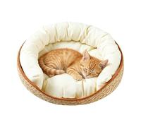 Cat Bed Basket, Aesthetic Cottage Hideaway Cotton Drawstring Sofa Bed For Cat Beds, Bedroom Window Floor On Travel To Living Room Inside And Outdoor