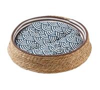 Cat Bed Basket, Cushioned Scratch Resistant All Season Pet Nest, Round Cat Bed Basket For Small Medium Large Breeds Sleeping Resting Living Room Bedroom Garage Windowsill Balcony cozys Use