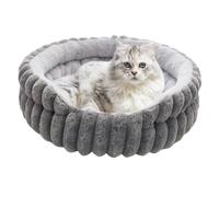 Cat Bed, Beds for House Cats, Cuddly Round Shape Bed, Machine Washable for Kittens, Soothing, Outdoor, Winter Use, Sleeping Area, Animal, Travel