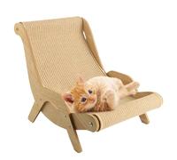 Cat Bed, Cat Chair Lounge Sisal, Cat Deck Chair with 49 kg Load Capacity, Cat Sisal Bed Hammock, Cat Chair, Cat Bed, for Dogs, Cats, Small Animals
