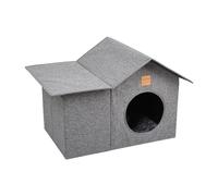 Cat Bed - Cat House | Pet Tent | Breathable Winter Dog Shelter | Portable Washable Indoor Kitten House | Arctic Fleece Reusable Semi Enclosed Sleeping Bed with Cover for Home Shops