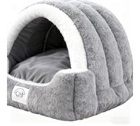 Cat Bed Cave - 40x35x32cm Soft Pet Sleeping Tent, Warm Cat House, Removable Cushion Bed | Living Room Bedroom Outdoor Patio Balcony Hideaway Comfort Cats Nest Furniture Relaxation Spot