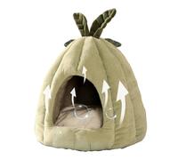Cat Bed Cave - Cat Caves for Indoor Cats | Dog Bed with Melon Shape, Non-Slip for Kennel, Cat Cave, Dog Bed, Cute Melon Shape