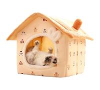 Cat Bed Cave - Closed Warm Pet Bed, Cosy Puppy Nest with Soft Cushion Function | Perfect Sleeping Place for Cats, Dogs, Kittens, Puppies, Bedroom, Living Room, Winter, Home