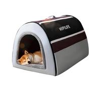 Cat Bed Cave Foldable Cat Cave - Indoor Winter Foldable Cat House | Pet Cave Nest with Non-Slip Bottom Washable for Dogs Kitten Cats Animation