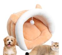 Cat Bed Cave, Indoor Cats Cave, Semi Enclosed Cave Bed, Slipper Shaped Cat Beds With Hangable Ball, Designed For Ultimate Comfort And Play For Indoor Cats And Small Dogs