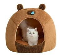 Cat Bed Cave - Indoor Cute Pet Bed, Soft Sleeping Shelter Hideaway | Capybara Removable Warm Pet Cushion, Creative Design Design House for Small Dogs, GA