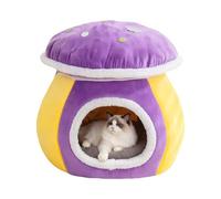 Cat Bed Cave,Mushroom Shape Winter Dog Nest | Cat Houses for Indoor,for Indoor Living Room Bedroom Balcony Apartment Home
