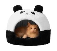 Cat Bed Cave - Panda Style Pet House, Soft Plush Sleeping Slipper, Warm, Closed Retreat for Animals, Warms Indoor Comfort | Ideal for Puppies, Kittens, Rabbits