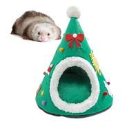 Cat Bed Cave - Pet Sleeping Cave, Christmas Tree Cat Hut | Christmas Tree Shape Covered Kitten Hideaway Cat Bed Tent | Cute Pet Cave Beds with Removable Washable Cushion for Indoor Cats, Puppy, Bunny