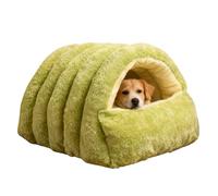 Cat Bed Cave - Plush Dome Haven, Foldable Snuggle Shelter Pod, Thermal Fleece Nook Refuge Alcove, Cushioned Winter Den, Quilted Insulated Yurt Grotto Cradle Arbor Chalet, Padded Felt