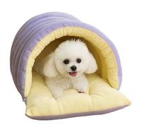 Cat Bed Cave Soft and Warm Dog Bed House Removable & Washable for Indoor Cats within 7.5kg ＆ Dogs within 5kg, M