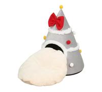 Cat Bed Christmas Tree, for Animals in Cold Winter - Cave for Indoor Cats with Christmas Theme | for Living Room Bedroom Balcony Play Rest Sleeping Small Breeds A