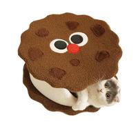 Cat Bed - Cookie Design Small Dog House,Removable Washable Warm Cozy Nest for Small Pet Kitten Puppy Indoor Apartment Home Play