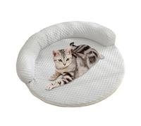 Cat Bed, Cooling Ice Silk Pet Mat, Breathable Pet Cooling Blanket, Refreshing Sleeping Fabric, Anti-Slip Stable Design, 50x50cm, For Summer