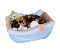 Cat Bed | Cute Bathtub, Cute Corrugated Cardboard Bed for Cats, for Sleeping Game Enrichment Decoration Home Living Room Apartment Puppy Small Dog