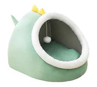 Cat Bed - Cute Cat Bed for Indoor | Removable Foam Cats House | Cat Sleeping Bag Cave Bed | Pet Supplies | Soft Plush Great PP Cotton No Deformation, Spacious Dinosaur House Design