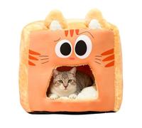 Cat Bed Enclosure - Sleeping Tent for Pets as a Warm Cave, Indoor Cats Soft Sleeping Bed | For Warmth in Winter in Living Room Bedroom Apartment Farmhouse and