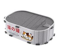 Cat Bed - Felt 51.5 x 31.5 x 16.5 cm | Felt Nest Bed for Indoor Use, Kitten Resting House | Cosy Sleeping, Scratching and Playground for Cats for Seasonal Living Comfort in the Living Room