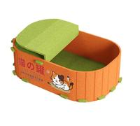 Cat Bed - Felt Cat Lounge Sofa, Cosy Kitten Rest Nest, Soft Sleeping Place for Pets, Stylish Indoor Animal Relaxation Station, Living Room Corner Game, Nap Scratch Hideaway