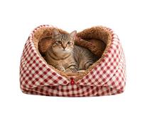 Cat Bed, Foldable Thick Cave Sleeping Cave Bed Indoor Cat Bed for Calming, Relaxation and Comfort, Great for Outdoor Travel, Winter Use, Small Dogs,