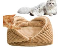 Cat Bed, Foldable Thick Cave Sleeping Cave Bed Indoor Cat Bed for Calming, Relaxation and Comfort, Great for Outdoor Travel, Winter Use, Small Dogs,