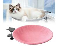 Cat Bed for Desk - Extra Sturdy Cats Pad Holds 45 lbs with Washable Mats,Soft & Comfortable Rabbit Fur Bed, All-Seasons Comfort Cat Desk Beds for Indoor Cats,Island Table,Gifts for Pets Family