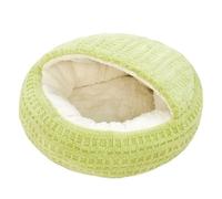 Cat Bed for Indoor Cats, Calming Cozy Cave with Self-Warming Plush, Entire Bed Machine Washable & Anti-Slip Base, Breathable Pet Bed for Small Cats&Dogs All Seasons (B, L)