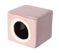 Cat Bed for Indoor Cats Cat House Hideaway Covered Cat Bed Cave Cat Stool Condo for Pet Supplies Cats Kitten Kitty Exercising, Blue(Pink)
