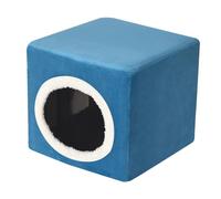 Cat Bed for Indoor Cats Cat House Hideaway Covered Cat Bed Cave Cat Stool Condo for Pet Supplies Cats Kitten Kitty Exercising, Blue(Blue)