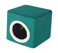 Cat Bed for Indoor Cats Cat House Hideaway Covered Cat Bed Cave Cat Stool Condo for Pet Supplies Cats Kitten Kitty Exercising, Blue(Dark Green)