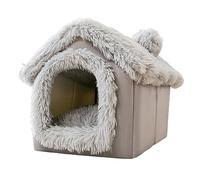 Cat Bed for Indoor Cats & Small Dogs, Removable Washable Anti-Slip Soft Warming Pet Tent, Large Cat Cave Bed for Cats and Rabbits, Cozy Pet Playhouse