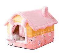 Cat Bed for Indoor Cats & Small Dogs, Removable Washable Anti-Slip Soft Warming Pet Tent, Large Cat Cave Bed for Cats and Rabbits, Cozy Pet Playhouse