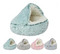 Cat Bed for Indoor Cats, Soft Portable Nest Bed, Durable Covered Design, Removable Washable Cover, Non-Slip Bottom, Ideal for Cats and Small Dogs