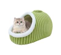 Cat Bed for Indoor Cats Washable Anti-Slip Bottom Enclosed Cavern House