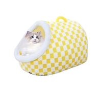 Cat Bed for Indoor Cats Washable Anti-Slip Bottom Enclosed Cavern House