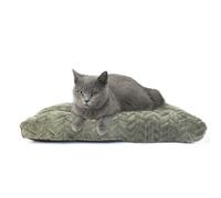 Cat Bed for Indoor Cats Washable Pillow Bed for Cages 18 inch Small Dog Bed Anti-Slip Waterproof Warming Cozy Soft Pet Puppy Olive Green